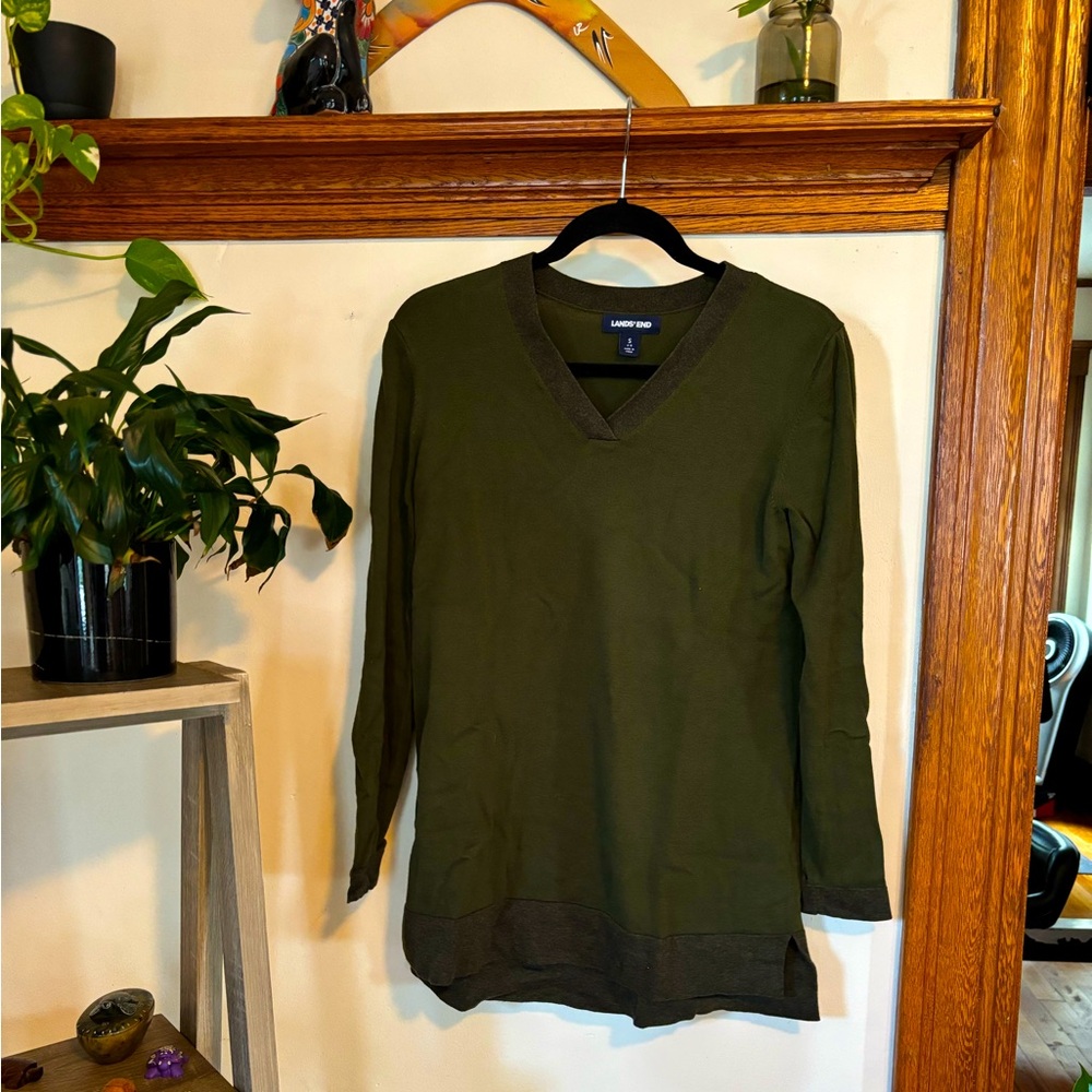 Lands end longline sweater